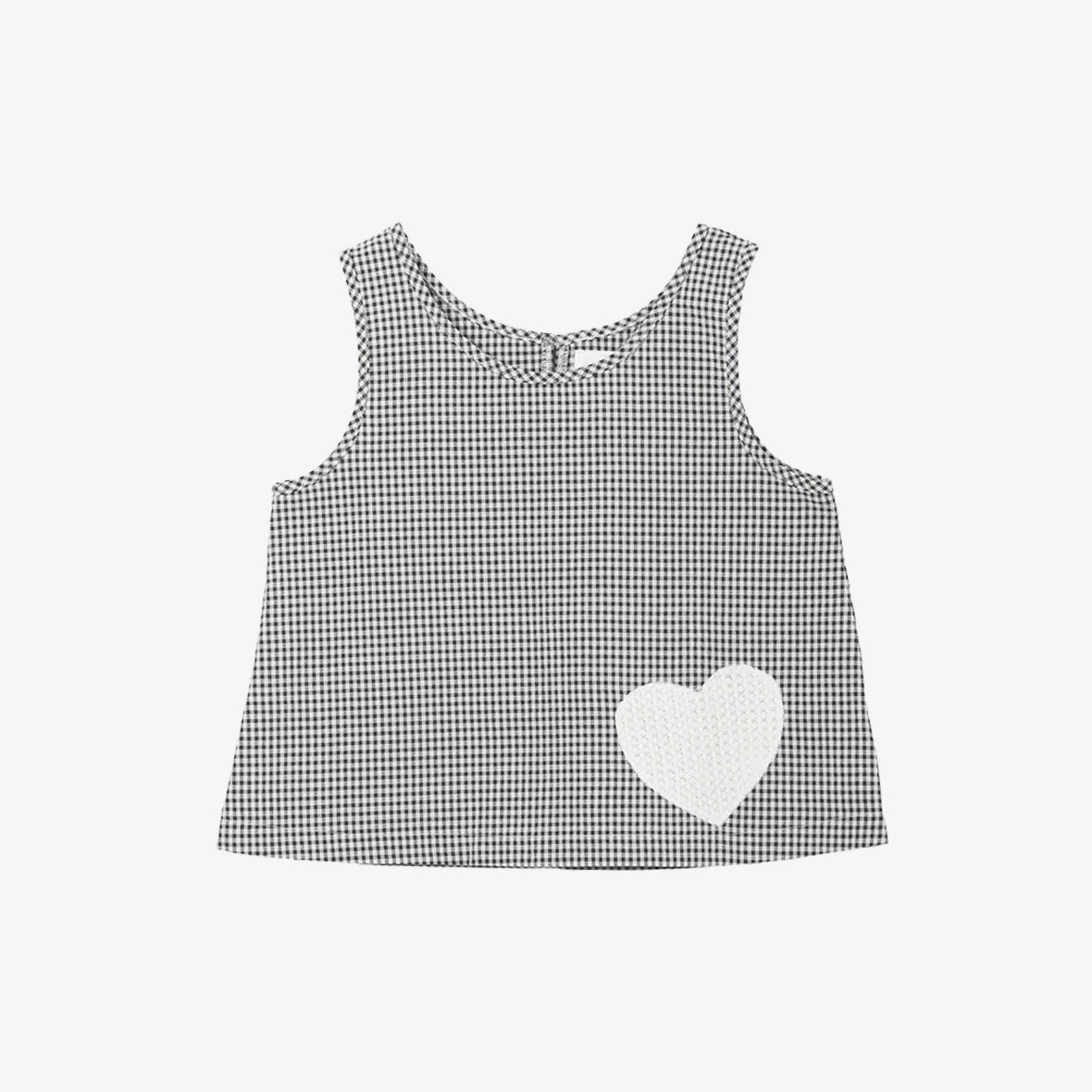 Sleeveless Check Top