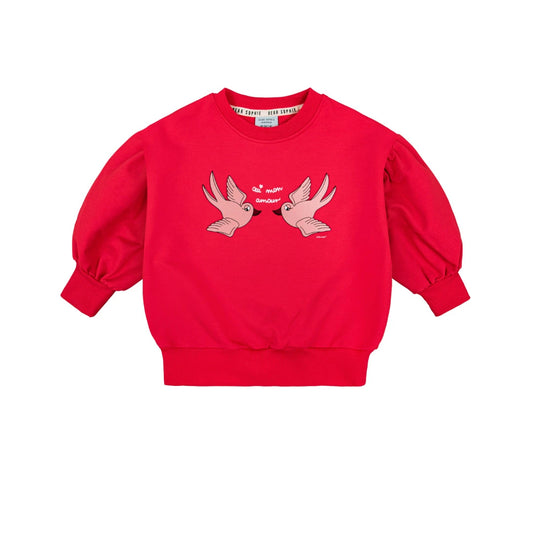 SWALLOW RED / PUFF SWEATSHIRT